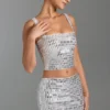 Adaia Embellished Low-Rise Micro Mini Kjolar i vitt Adaia Embellished Low-Rise Micro Mini Kjolar i vitt