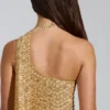 Adhara Embellished Low-Rise A-Line Micro Mini Kjolar i guld Adhara Embellished Low-Rise A-Line Micro Mini Kjolar i guld