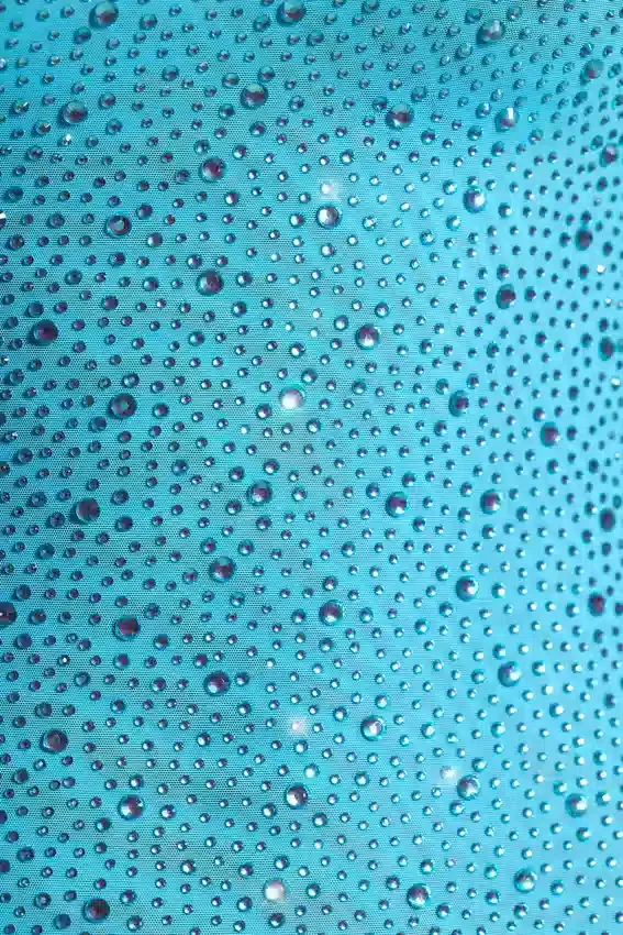 Aellin Embellished Bodycon Miniklänning i Aqua Blue Aellin Embellished Bodycon Miniklänning i Aqua Blue