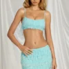 Aerin Fringed Bralette i aquablått Aerin Fringed Bralette i aquablått