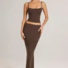 Ailany Modal Scoop-Neck Tank Top i chokladbrunt Ailany Modal Scoop-Neck Tank Top i chokladbrunt