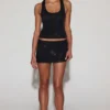 Aine Embellished Jersey Scoop-Neck Racerback Top i svart Aine Embellished Jersey Scoop-Neck Racerback Top i svart