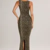Ainslee Modal Bodycon-midiklänning med fyrkantig halsringning i leopardmönster Ainslee Modal Bodycon-midiklänning med fyrkantig halsringning i leopardmönster