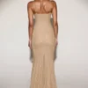 Alabelle Metallic Lace Godet Fishtail Gown i guld Alabelle Metallic Lace Godet Fishtail Gown i guld