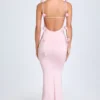 Aldona Slinky Jersey-klänning med blommig applikation i färgen Blush Aldona Slinky Jersey-klänning med blommig applikation i färgen Blush