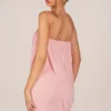 Alessandra bandeau-draperad miniklänning i blushrosa Alessandra bandeau-draperad miniklänning i blushrosa