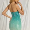Alessi bandeau-miniklänning i blå ombré Alessi bandeau-miniklänning i blå ombré