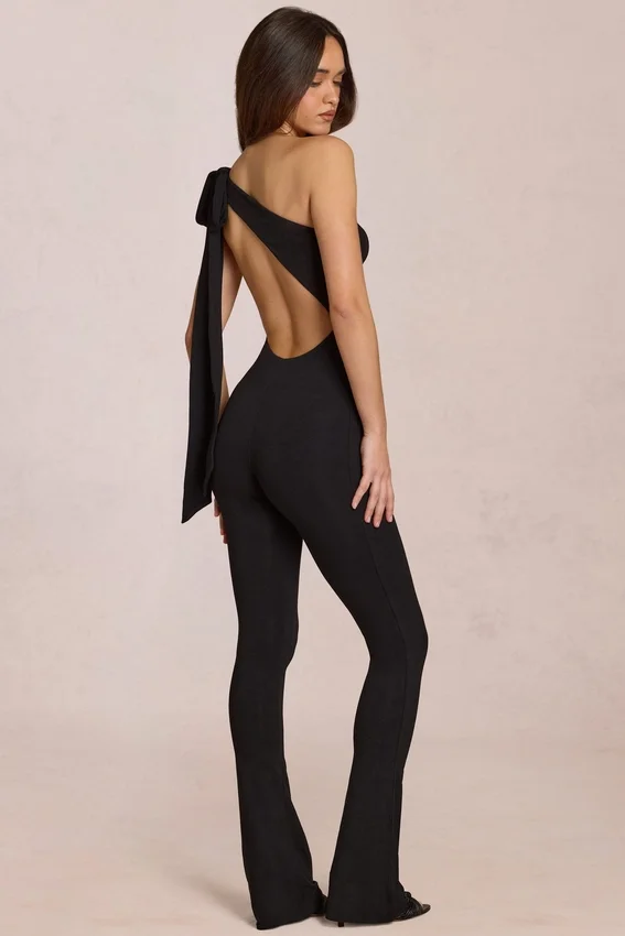 Alira Modal One-Shoulder Jumpsuit i svart Alira Modal One-Shoulder Jumpsuit i svart