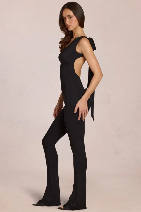Alira Modal One-Shoulder Jumpsuit i svart Alira Modal One-Shoulder Jumpsuit i svart