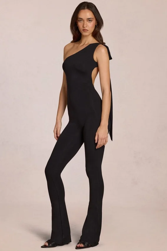 Alira Modal One-Shoulder Jumpsuit i svart Alira Modal One-Shoulder Jumpsuit i svart