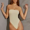 Allegra bandeau-bodys i ivory Allegra bandeau-bodys i ivory
