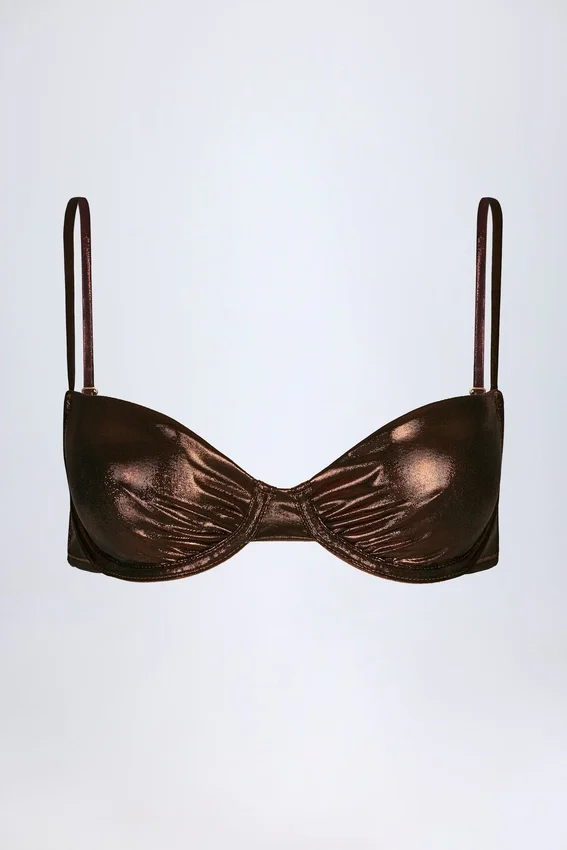 Aluna bygel-bikinitopp i brons Aluna bygel-bikinitopp i brons