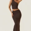 Andi Modal One-Shoulder Top i chokladbrunt Andi Modal One-Shoulder Top i chokladbrunt