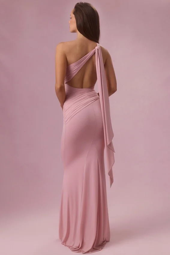 Annelise Jersey brudtärneklänning i blushrosa Annelise Jersey brudtärneklänning i blushrosa