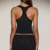 Asta Embellished Mid-Rise A-Line Mini Kjol i svart Asta Embellished Mid-Rise A-Line Mini Kjol i svart