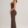 Avenley Modal Mid-Rise Fishtail Maxi Kjolar i chokladbrunt Avenley Modal Mid-Rise Fishtail Maxi Kjolar i chokladbrunt