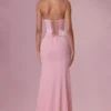 Avielle satin-korsettbrudtärneklänning i blushrosa Avielle satin-korsettbrudtärneklänning i blushrosa
