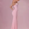 Avielle satin-korsettbrudtärneklänning i blushrosa Avielle satin-korsettbrudtärneklänning i blushrosa