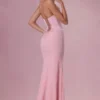 Avielle satin-korsettbrudtärneklänning i blushrosa Avielle satin-korsettbrudtärneklänning i blushrosa