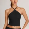 Aviora Modal halterneck-top i svart Aviora Modal halterneck-top i svart