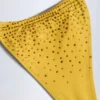 Bali Embellished Drawstring Thong Bikinibyxor i guldgult Bali Embellished Drawstring Thong Bikinibyxor i guldgult