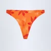 Beqa Bikinibyxor med metalldetaljer i orange orkidé-mönster Beqa Bikinibyxor med metalldetaljer i orange orkidé-mönster