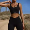 Bikershorts med hög midja och FlexiRib i svart Bikershorts med hög midja och FlexiRib i svart