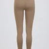 Borstad jersey-leggings med rynkad midja i färgen Mocha Marl Borstad jersey-leggings med rynkad midja i färgen Mocha Marl