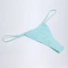 Bosa Broderie Anglaise bikinibyxor med dragsko i puderblått Bosa Broderie Anglaise bikinibyxor med dragsko i puderblått