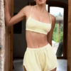 Bralette med fyrkantig halsringning i citrongult Bralette med fyrkantig halsringning i citrongult