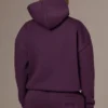 Broderad oversized-hoodie i plommon Broderad oversized-hoodie i plommon