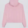 Broderad oversized-hoodie i puderrosa Broderad oversized-hoodie i puderrosa