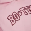 Broderad oversized-hoodie i puderrosa Broderad oversized-hoodie i puderrosa