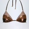 Caleta-bikini-bh med paneler i bronsguld Caleta-bikini-bh med paneler i bronsguld