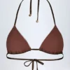 Caleta-bikini-bh med paneler i bronsguld Caleta-bikini-bh med paneler i bronsguld