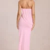 Caliane Bandeau Draped Maxiklänning i Blossom Pink Caliane Bandeau Draped Maxiklänning i Blossom Pink