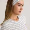 Candy Modal Ribbed Headband i blå och gul rand Candy Modal Ribbed Headband i blå och gul rand