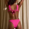 Capri-knuten bikinitopp i fuchsia Capri-knuten bikinitopp i fuchsia