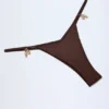 Cebu Charm-Detail stringbikinibyxor i mörk choklad Cebu Charm-Detail stringbikinibyxor i mörk choklad