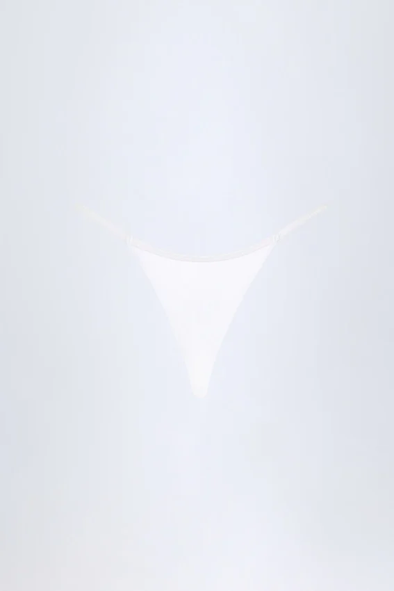 Cebu Charm-Detail stringbikinibyxor i vitt Cebu Charm-Detail stringbikinibyxor i vitt