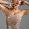 Charnelle Embellished Bandeau Top i Almond Charnelle Embellished Bandeau Top i Almond