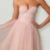 Cindy Tulle Corset Midaxi-klänning i Dusty Rose Cindy Tulle Corset Midaxi-klänning i Dusty Rose