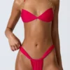 Pensacola Cheeky bikinibyxor i hallonrosa