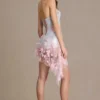 Colette Embellished Tulle Corset Miniklänning i Baby Pink Colette Embellished Tulle Corset Miniklänning i Baby Pink
