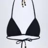 Comoros Charm-Detail Triangel-bikinitopp i svart Comoros Charm-Detail Triangel-bikinitopp i svart