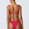 Volute Embellished Cheeky Bikinibyxor i hallonrosa Volute Embellished Cheeky Bikinibyxor i hallonrosa