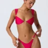 Volute Embellished Cheeky Bikinibyxor i hallonrosa Volute Embellished Cheeky Bikinibyxor i hallonrosa