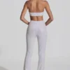 Coralena Embellished Cut-Out Jumpsuit i vitt Coralena Embellished Cut-Out Jumpsuit i vitt