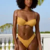 Crinkle Badkläder-hipsterbyxor i Marigold Crinkle Badkläder-hipsterbyxor i Marigold