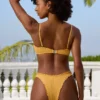 Crinkle Badkläder-hipsterbyxor i Marigold Crinkle Badkläder-hipsterbyxor i Marigold